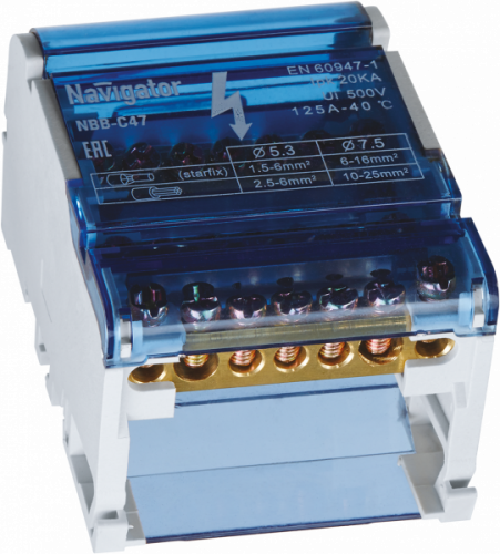 Шина нулевая Navigator 71 238 NBB-C47 (1шт/упак)