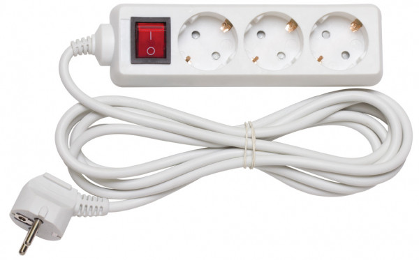 Удлинитель Navigator 94 193 NPE-S-03-500-ESC-3x1 ХХХ с/з с выкл. 3 гн. 5м