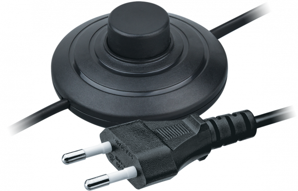 Шнур Navigator 61 601 NPS-FS01-170-2x0.5-BL 1.7м с выкл. черный